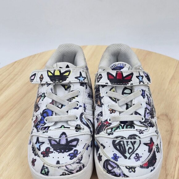 Adidas Originals Jeremy Scott Forum Low Mono I GX7177 Kids Shoes Size 9.5k - Picture 3 of 8
